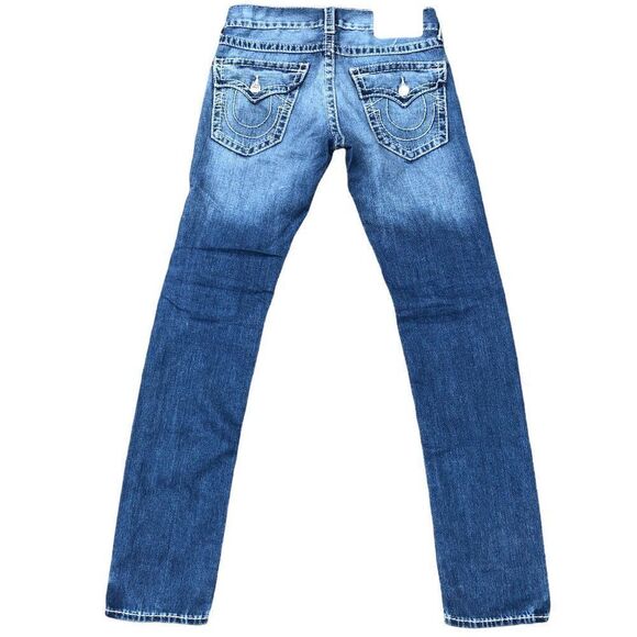 True Religion Jeans Size 29 SKINNY BIG T Blue - Picture 4 of 9